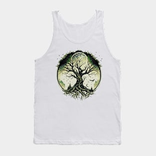 Tree of Life Under the Moon Connection, Life, Magic, Mystery Tank Top
